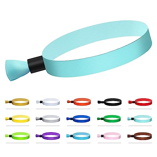 Comflora 100 Cloth Wristbands for Events, Lightweight Concert & Club Entry (Color : Water Green)