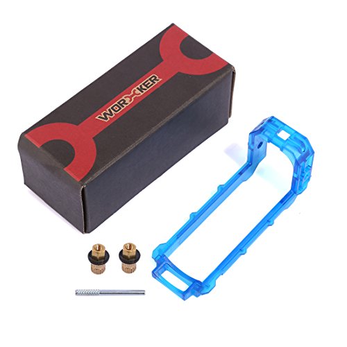 Worker Retaliator Shell Slide Block for nerf retaliator and Worker retaliator Shell Set - Transparent Blue