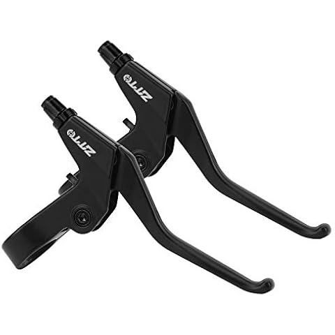 QKURT 2pcs Bike Bicycle Brakes, Bike Handle Brake Lever 2.2cm Diameter for Most Bicycles/MTB/Road Bike, BMX|Aluminum Allo, Anti-Skid Cover