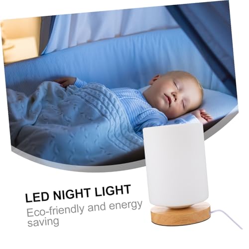 Lámpara de Mesa Cilíndrica con Luz Cálida y USB miniatura 3