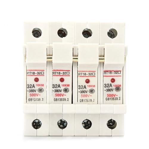 Porte-fusible cuivre contre court-circuit rail DIN 4P 380V 5A