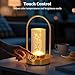 Cordless Table Lamp,Outdoor Rechargeable Small Touch LED Lamp 3 Colors Dimmable Light Aesthetic Pretty Decorative Battery Powered Lamp for Bedside,Living Room,Patio,Bedroom,Kitchen (Cylinder Droplet)