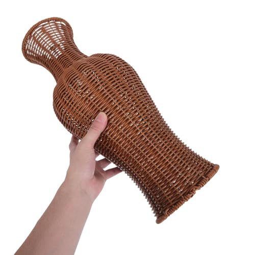 Vase en plastique imitation rotin élégant et incassable - 5