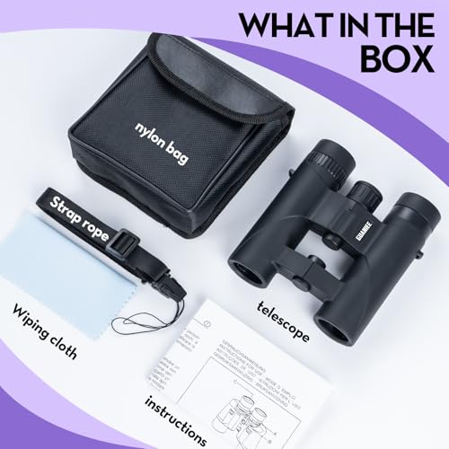 Binoculares compactos 10x25 para niños y adultos miniatura 5