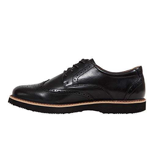 Deer Stags Men's Retro Oxford, Black, 9 Wide #TOP23