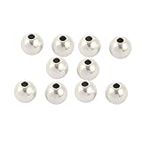 Material: Edelstahl sourcing map 10 Stück 10mm x 3mm Vollkugel Edelstahl Kugel Hohlkugel mit Sacklochgewinde