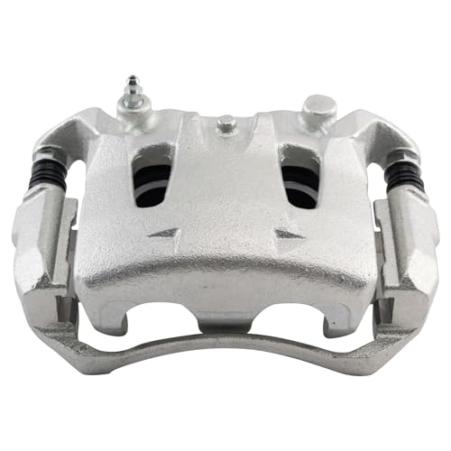Image of TRQ Front Right Brake Caliper w /Bracket Passenger Side