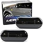 iJDMTOY Smoked Lens Amber Full LED Front Side Marker Light Kit Compatible with Volkswagen MK4 Jetta GTI R32 Beetle etc, Powered by 15-SMD LED, Replace OEM Sidemarker Lamps