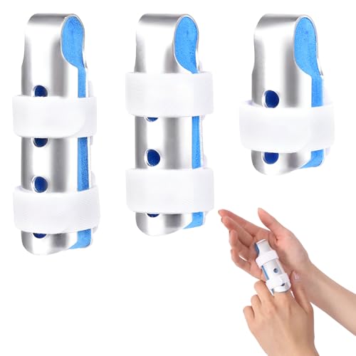 3 Stücke,Fingerschiene,Fingerschiene Ringfinger,Fingerschiene Kleiner Finger,Fingerbandage,Verstellbare Schiene,Fingerlinge Fingerschutz Für Gebrochenen Daumen Oder Arthritischen Triggerzeh