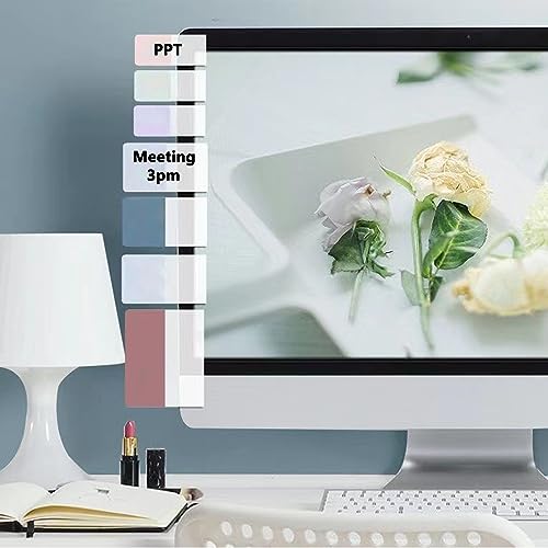 Image of ELII 480 Pcs Morandi Tabs 2 Inch Sticky Index Tabs,Book Tabs Writable and Repositionable File Tabs Flags, Colored Page Markers 12 Colors