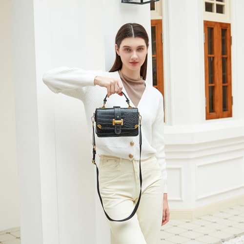 LL LOPPOP Women's Small Classy Crossbody Purse Top Handle Handbags Leather Satchel Bags for Women2