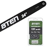 8TEN 24' Chainsaw Guide Bar & Chain .050 3/8 84DL for DCS6401 Dolmar Efco Husqvarna 431060013 PS-6400