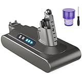 ダイソン バッテリー V10 掃除機バッテリー 交換 - ダイソン V10 Animal/Absolute/Motorhead/Fluffyなどシリーズ対応 Cyvolt 25.2V 5000mAh PSE認証 フィルター付き