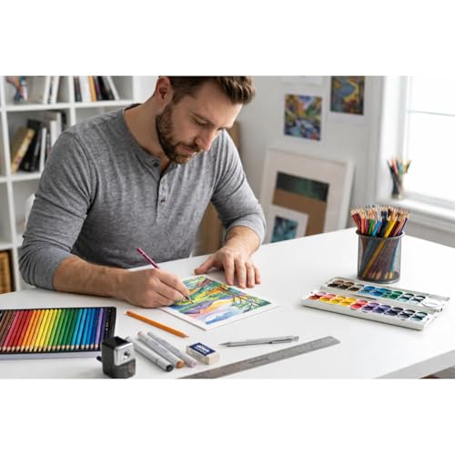 Tableau d'illustration Crescent 99 idéal pour techniques mixtes blanc