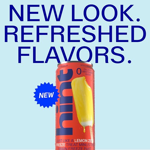 Image of Hint Canned Water Zero Sugar 0 Calories - Lemon Zest (12 pack)