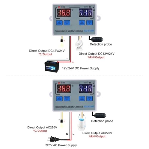 Hygromètre thermomètre W1099 capteur couveuse incubateur connecté 220V - 6