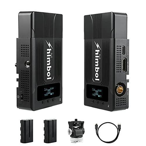 Shimbol Zolink 600S Wireless Sdi/Hdmi Video Transmitter And Receiver For Dslr Cameras, Built-In Antenna Fanless, 600Ft Long Range 0.08S Low Latency 1080P Hd 5G Wifi Video&Audio Transmission System #TOP15