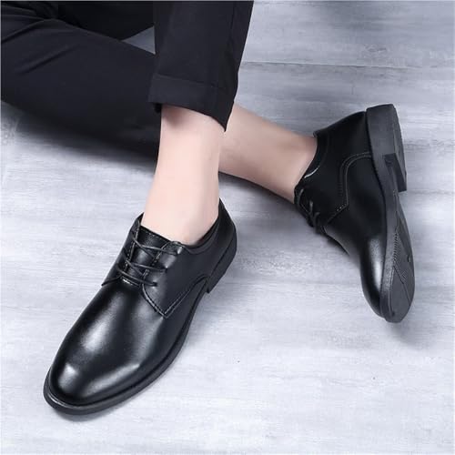 Retro Dress Shoes Mens Patent Leather Lace-Up Soft Bottom Casual Shoes Comfortable Business Oxford Shoes for Men Wedding Daily Activity4