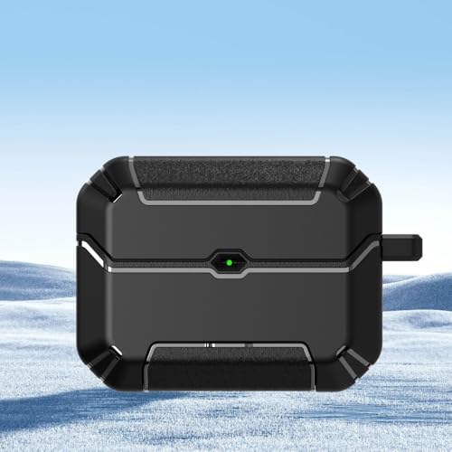 Coque antichoc AirPods Pro 2 noire antichoc avec béquille