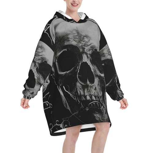 Couverture à capuche géante en flanelle douce et chaude pour adulte - 2