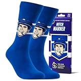 Major League Socks - MITCH MARNER Collectibles - NHL Toronto Maple Leafs Hockey Socks Adult Sizes, Hockey Socks for Men and Women, Excellent Gift for NHL Toronto Fans for All Occasions - Size 7-13
