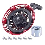 OTOHANS AUTOMOTIVE Recoil Starter with Start Cup Fit Honda GX120 GX160 GX200 Pull Starter (Steel Rod Paws) Engine 4/5.5/6.5hp Motor Replace # 28400-ZE1-003ZF 28400-ZH8-013YA
