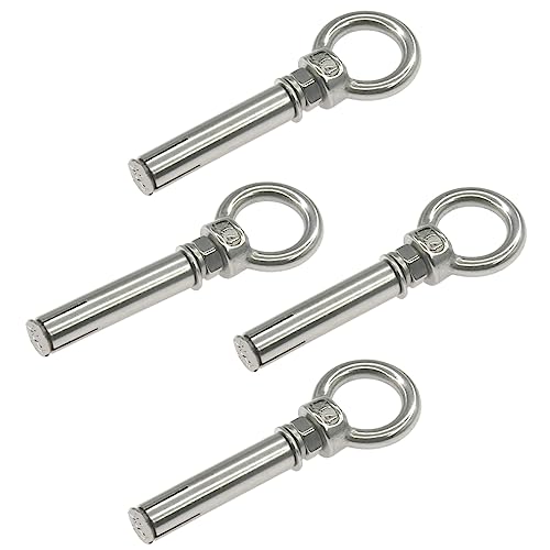 4 PCS M6*60 Stainless Steel Wall Eye Expansion Anchor Bolts