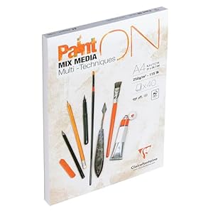 Clairefontaine PaintON Mix Media Zeichenblock A4, 1 Stück