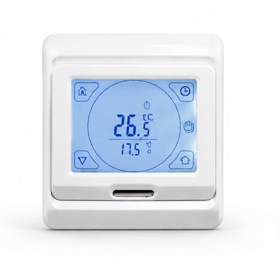 1m² Elektrische Fußbodenheizung 200W/m² elektro Bodenheizung TWiIN Fliese (DigitalTouchW)