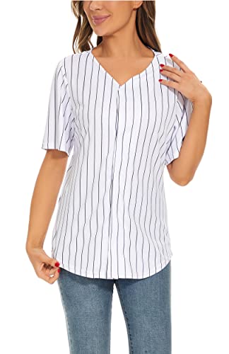 Yuji Itadori Camiseta feminina de beisebol jersey softball, abotoada, manga curta, gola V, roupas es