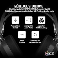 Corsair HS80 MAX Wireless Multiplattform-Gaming-Headset – Stahlgrau – Ansicht 8