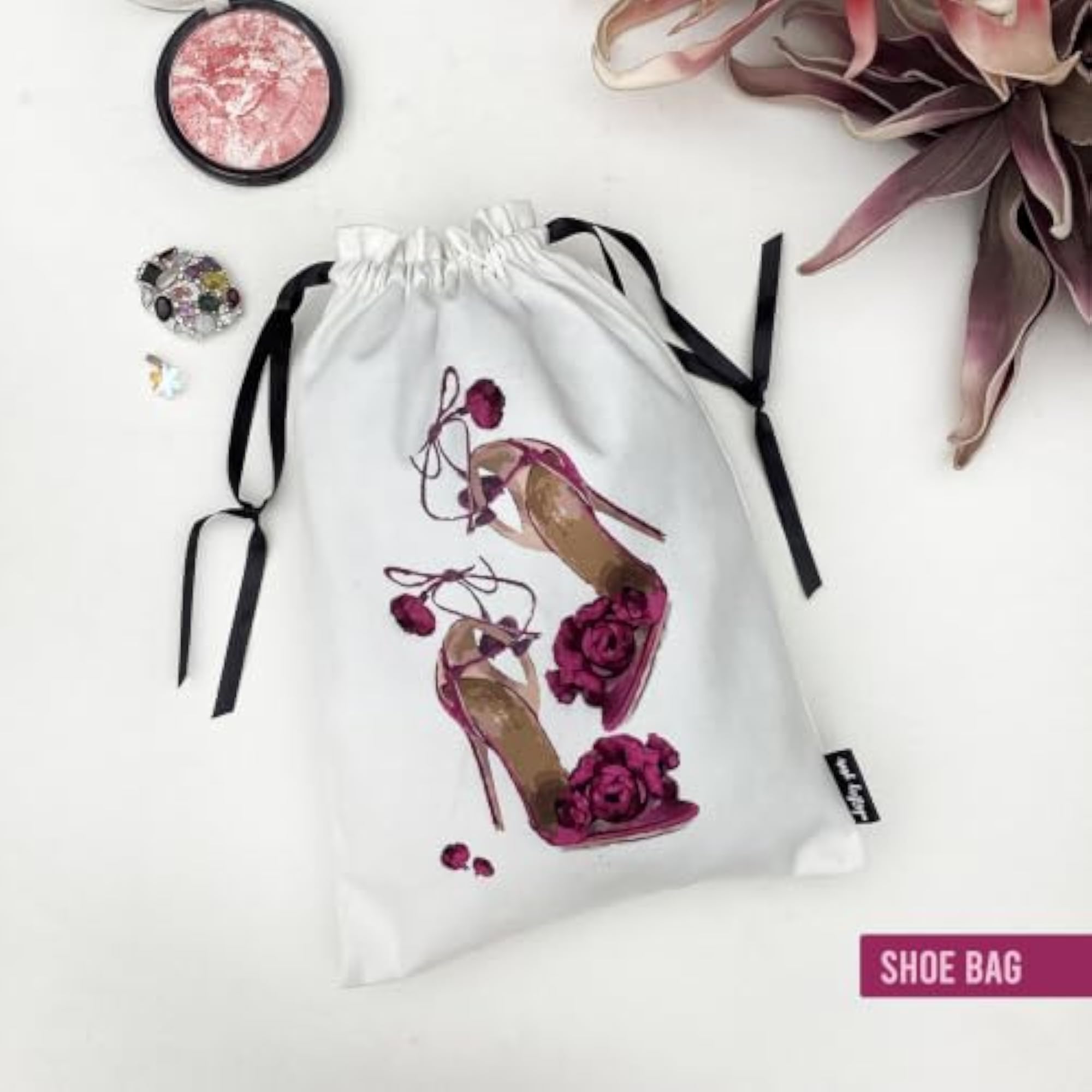 Pack of 5 Accessory Bags for Shoes, Jewellery, Makeup