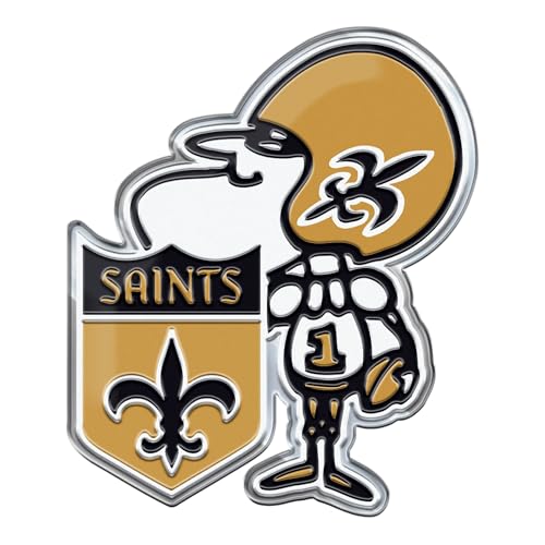 FANMATS 60463 - NFL - New Orleans Saints Embossed Color Emblem | Fleur-de-lis Primary Logo