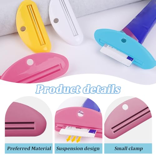 MOLZINY 10 Stück Tubenquetscher Zahnpastatube Quetschspender Tubenausdrücker Tubenpresse Zahnpasta Ausdrücker für Zahnpasta Schuhcreme Haarfärbemittel Handcreme