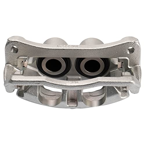 Image of TRQ Rear Brake Caliper Set Zinc Coated Brackets Hardware Compatible with 2009-2010 Dodge Ram 3500 2011-2018 Ram 3500