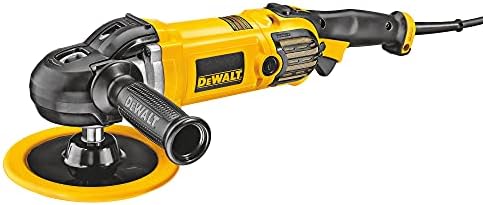 DEWALT Buffer Polisher, 7-9, 12 amp, Variable Speed Dial 0-3,500 RPMs, Corded (DWP849X) Yellow