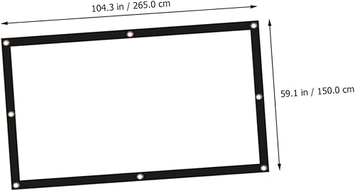 Miniatura 4 de BESPORTBLE HD Theater Projection for Outdoor Indoor Camping Movies and Presentations Polyester Curtain with Easy Carry Design