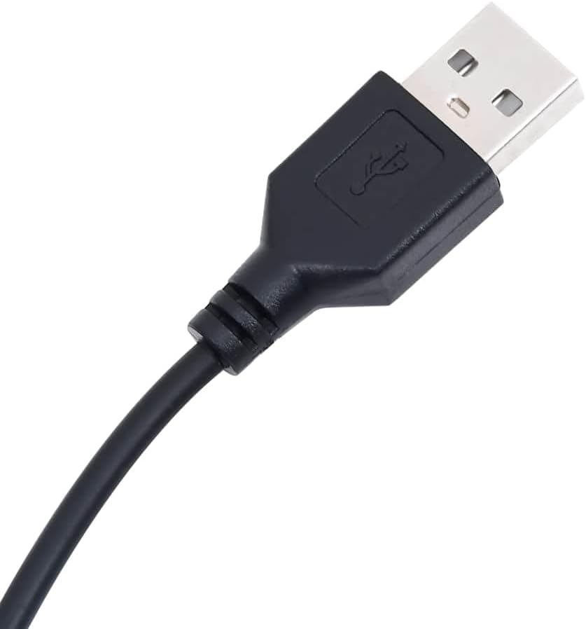 USB-A connector for powering the LED lights.