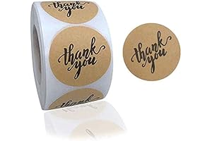 Enticing Kraft Thank You Stickers for Unforgettable Expressions