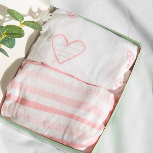 Image of Bassinet Sheets Fit for SNOO Smart, Dream On Me Lacy, Baby Delight Go with Me Slumber, and Safety 1st Sleeper Bassinet, 100% Jersey Knit Cotton Sheets, Pink