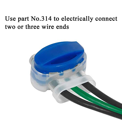 Surenhap 20 Piezas Conectores de Cable Impermeables para cortacéspedes Robots Conectores para Cables Jardín y Exteriores - imagen 6