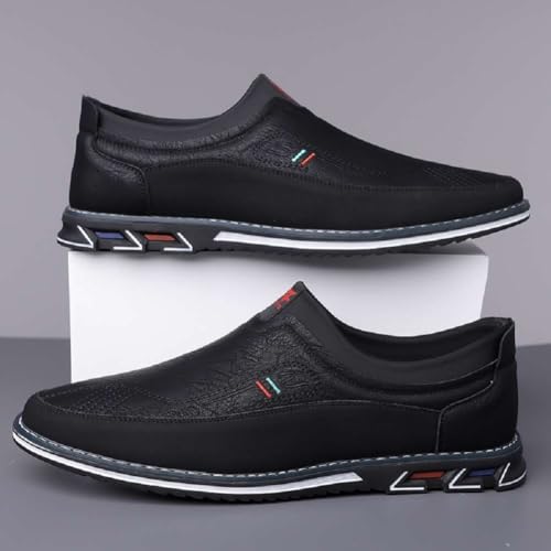 Image of Men's Oxford Business Casual Shoes Office Loafers Dress Comfort Driving Shoes
