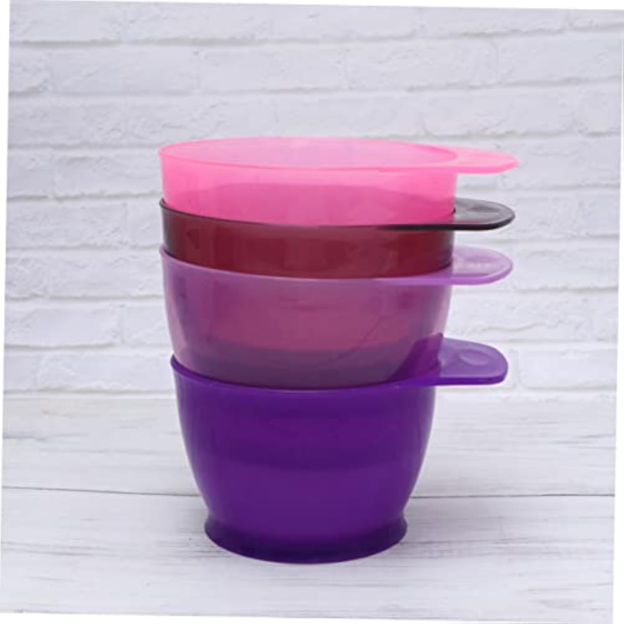 3pcs DIY Hair Dye Kit with Thickened Bowls for Home Salon Use