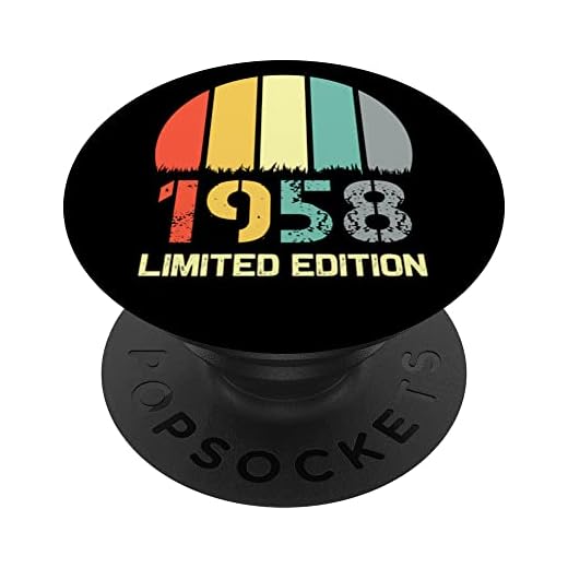 Born In 1958 Edición Limitada 1958 Cumpleaños Popsocket 1958 PopSockets PopGrip Intercambiable