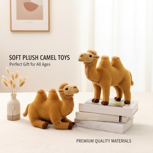 Peluche de camello decorativo para dormitorio infantil con textura suave de 12 pulgadas 5