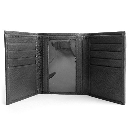 BG(0002698761) RFID Men's Genuine Leather Trifold Wallet4