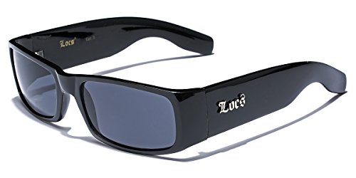 Locs Original Gangsta Shades Herren-Sonnenbrille mit Bandana-Aufdruck