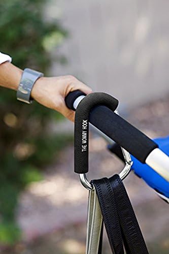 The Mommy Hook Baby Stroller Hooks, Black, 2 Pack
