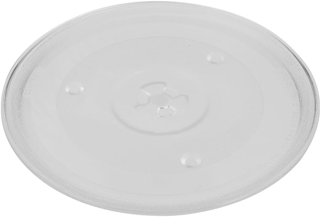 Microwave Turntable Glass Y-type Replacement for Oven, round Glass Tray, Heat Resistant and Not to Break Even Heat Distribution Home Daily Use