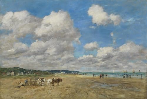 Tableau Deauville par Eugène Boudin 60x90 cm impression sur toile pour salon